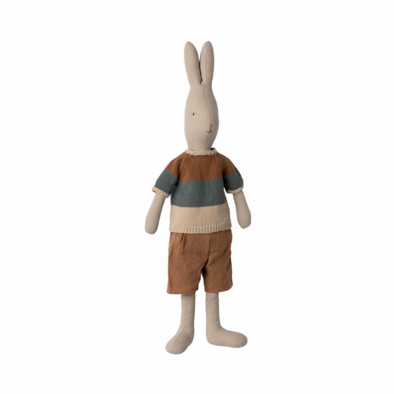 Classic Rabbit In Shirt & Shorts Size 4 Soft Toy By Maileg 0+