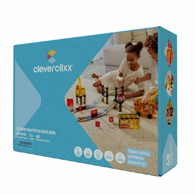 Cleverclixx Construction Builder Pack 48 Pieces 3+