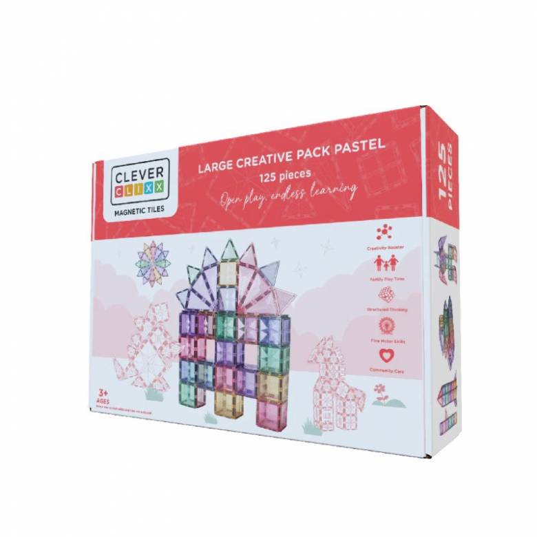 Cleverclixx Large Creative Pack In Pastel 125 Pieces 3+