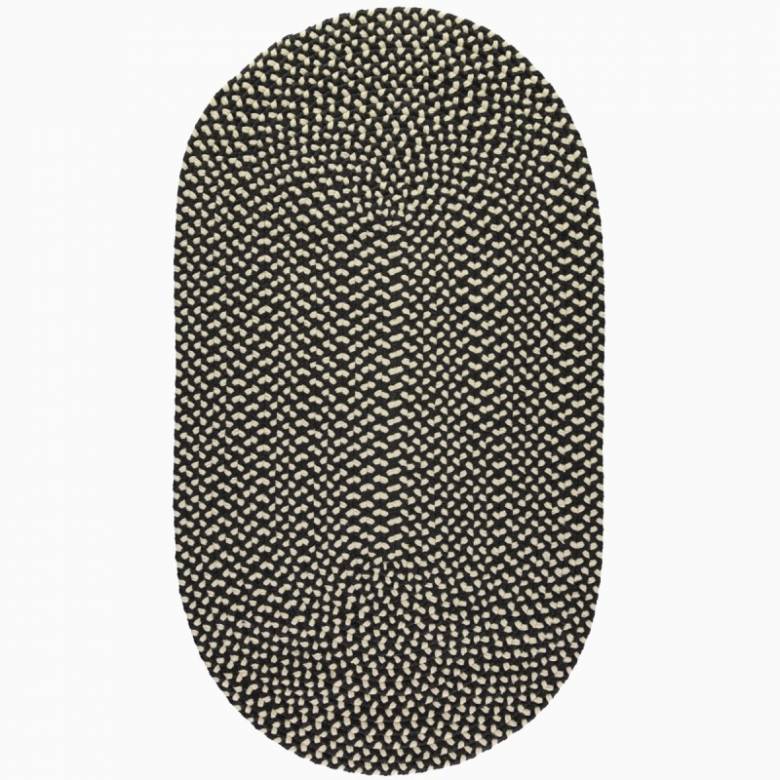 Soot - Oval Runner Braided Rug - Recycled Plastic - 61x183cm