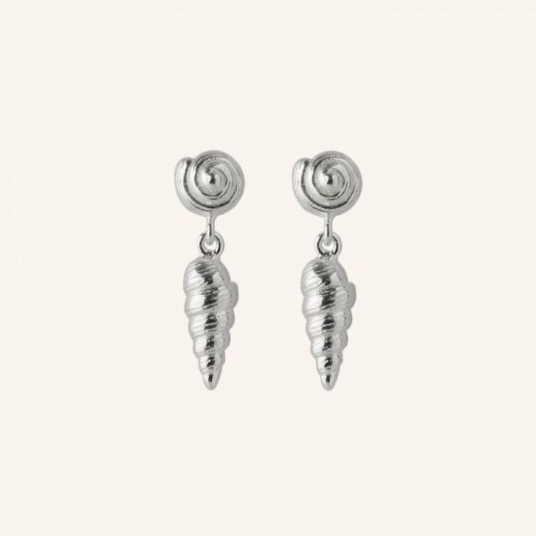 Cocoon Earrings In Silver By Pernille Corydon