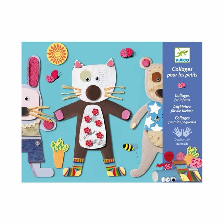 Animal Collage For Little Ones By Djeco 3-6yrs