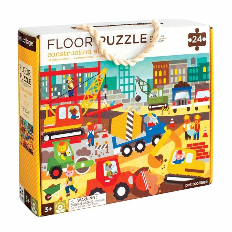 Construction Site Floor Puzzle 24pc 3+