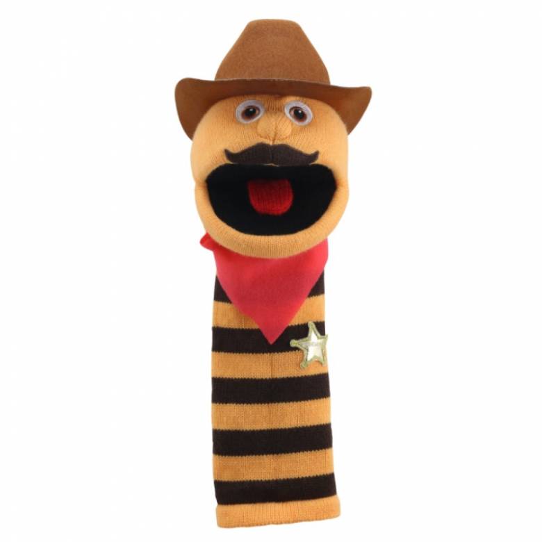 Cowboy - Sockette Eco Glove Puppet 18m+