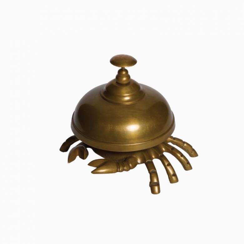 Crab Shaped Bell In Brass