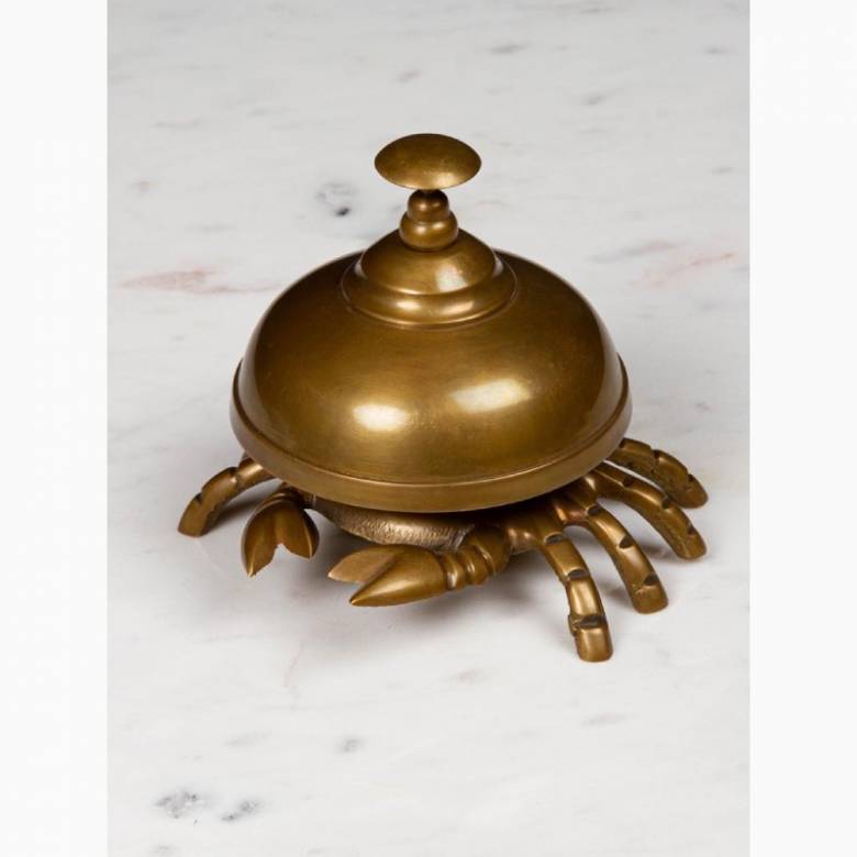 Crab Shaped Bell In Brass