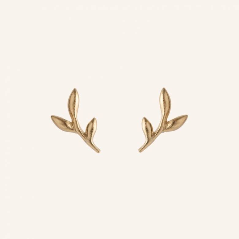 Crisp Earsticks Stud Earrings In Gold By Pernille Corydon