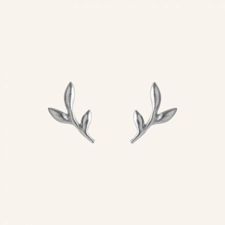 Crisp Earsticks Stud Earrings In Silver By Pernille Corydon