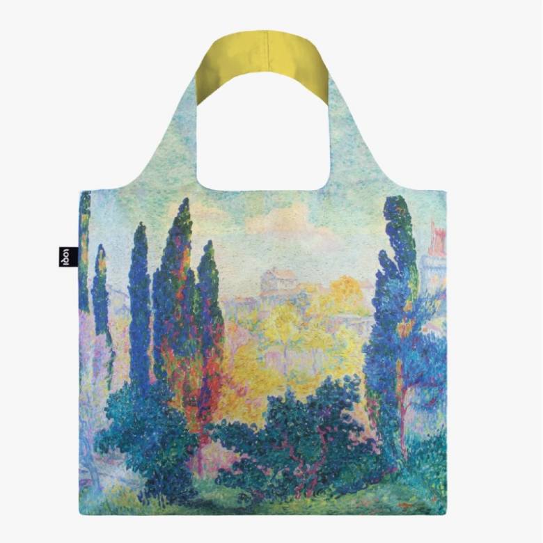 Cross Cypresses At Cagnes - Eco Tote Bag With Pouch