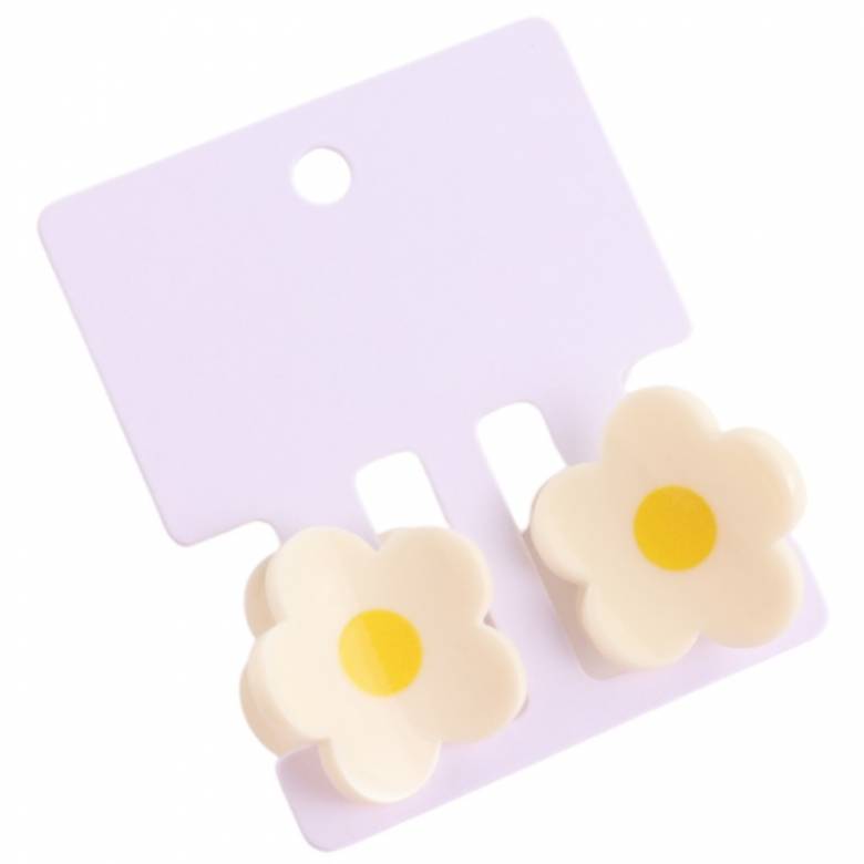 Daisy Flower - Pair Of Claw Hair Clips