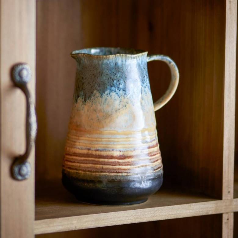 Dana Stoneware Jug In Blue