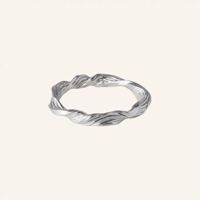 Dancing Wave Ring In Silver S52 By Pernille Corydon