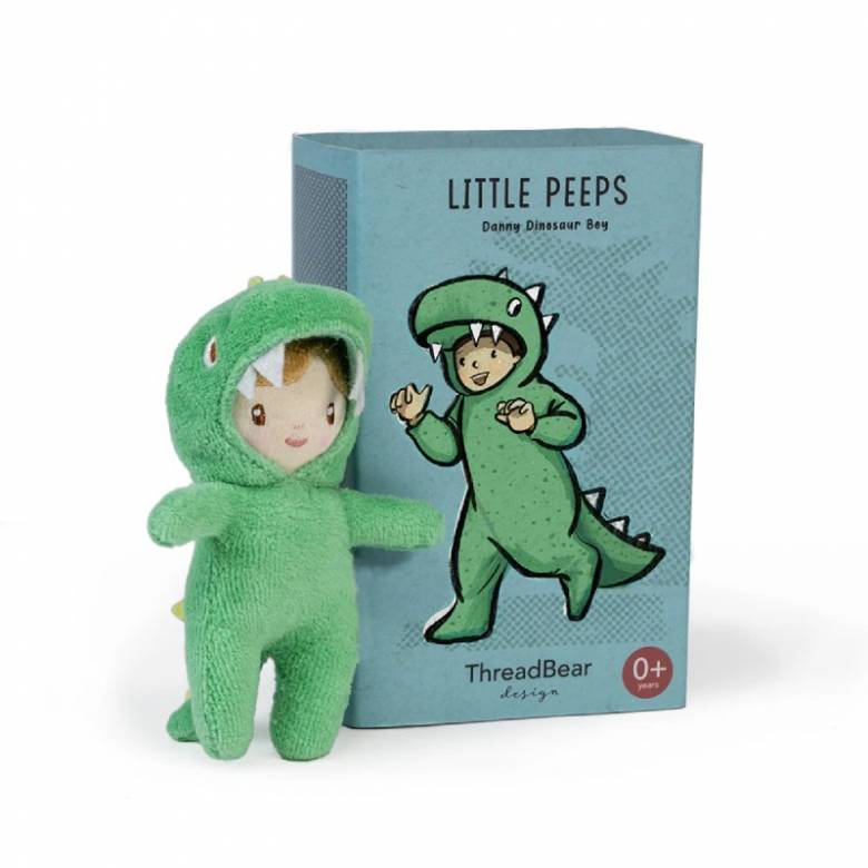 Danny Dinosaur Little Peeps Soft Doll In Matchbox 1+