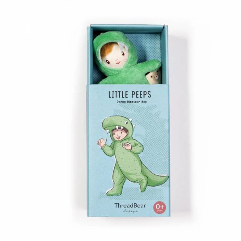 Danny Dinosaur Little Peeps Soft Doll In Matchbox 1+