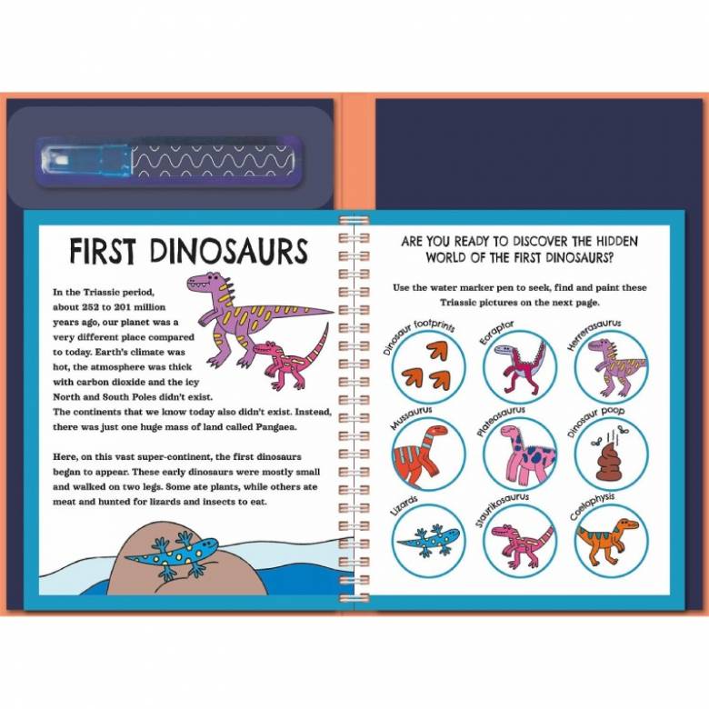 Dinosaurs Water Painting