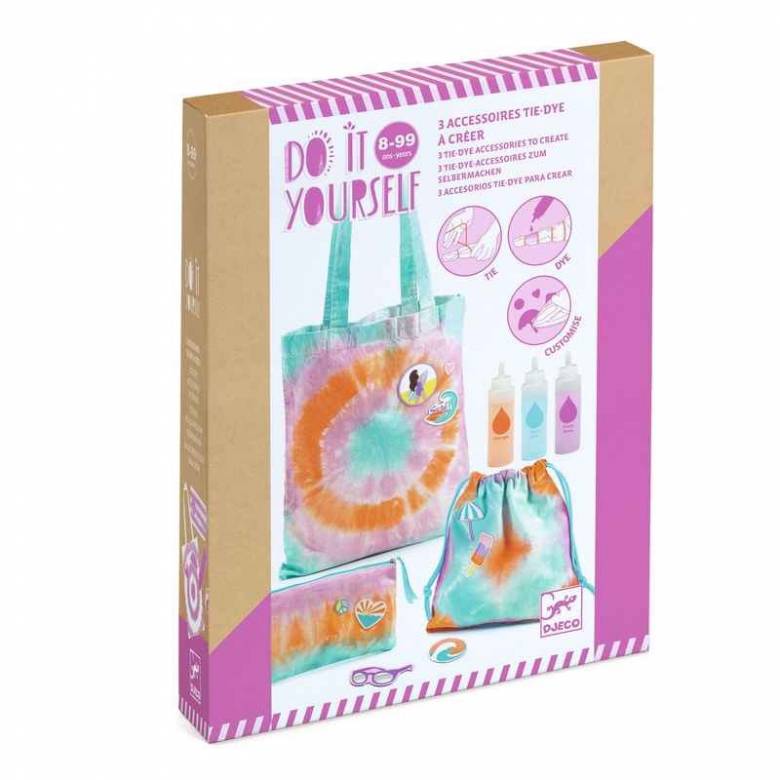 Do It Yourself Tie Dye Bag Craft Kit By Djeco 8+