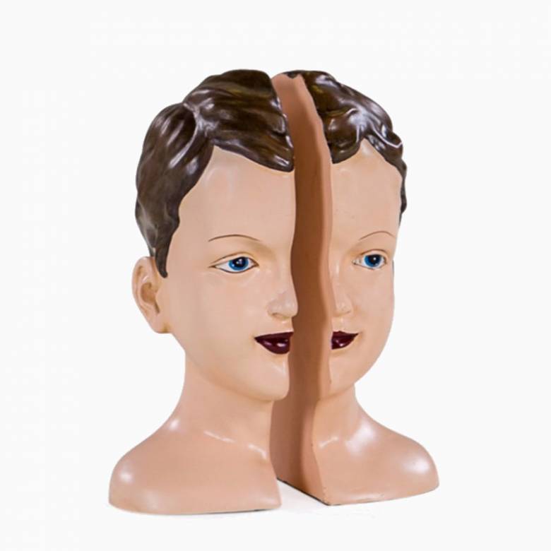 Deco Style Head Bookends
