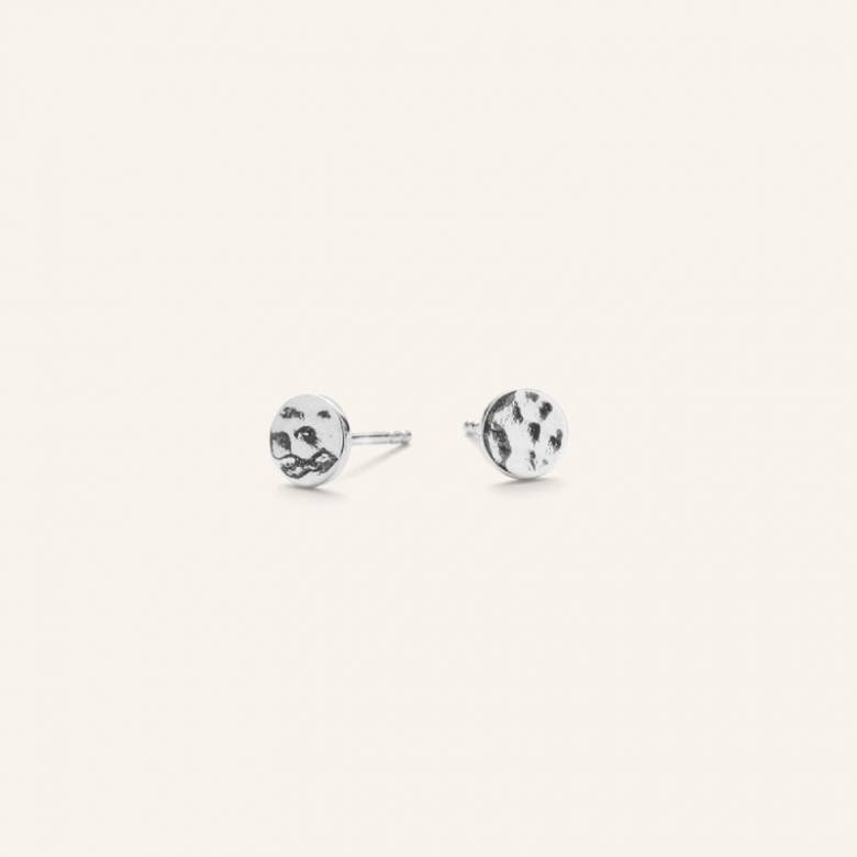 Dot Stud Earrings In Silver By Pernille Corydon