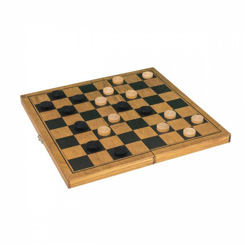 Draughts Handcrafted Wooden Board Game