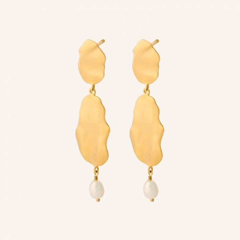 Drift Earrings In Gold By Pernille Corydon