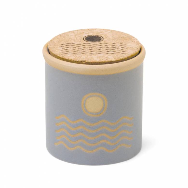 Dune Ceramic Candle - Blue Saltwater Suede 226g