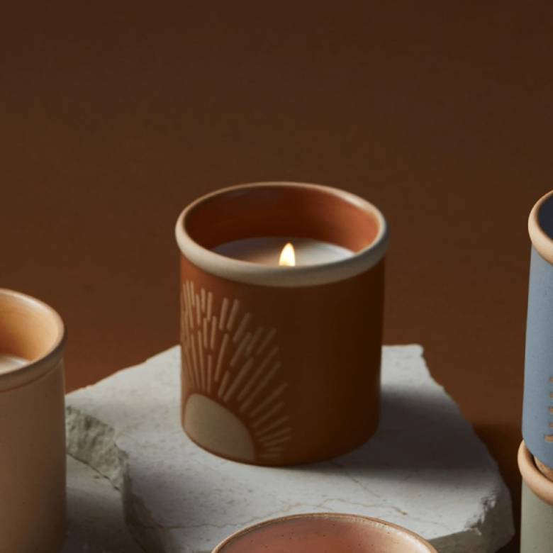 Dune Ceramic Candle - Terracotta Cactus Flower 226g