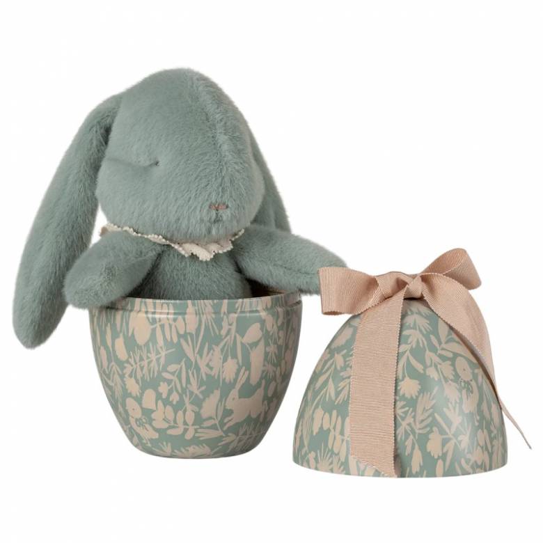 Easter Egg With Bunny Soft Toy In Mint By Maileg 3+