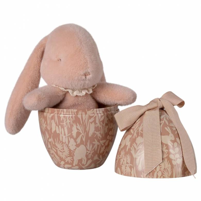 Easter Egg With Bunny Soft Toy In Powder By Maileg 3+