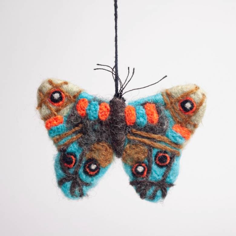 Emperor Butterfly - Handmade Felt Hanging Decoration