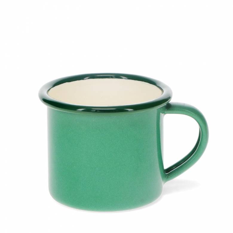 Enamel Espresso Mug In Green