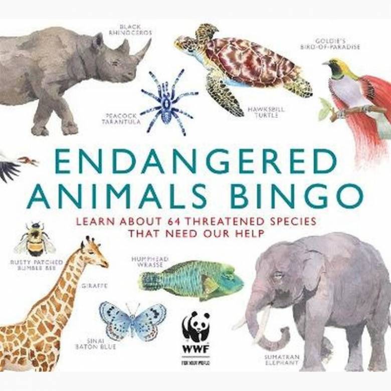 Endangered Animals Bingo Game 6+
