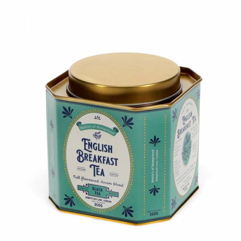 English Breakfast Tea Metal Tea Caddy