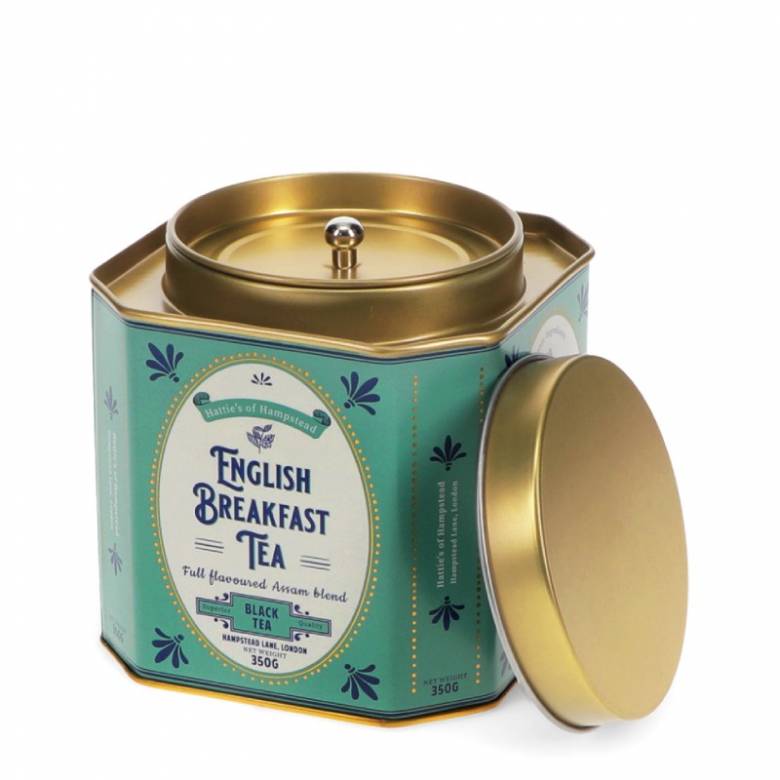 English Breakfast Tea Metal Tea Caddy