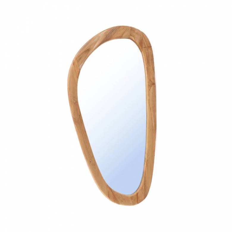 Extra Large Pebble Organic Shaped Mirror In Natural