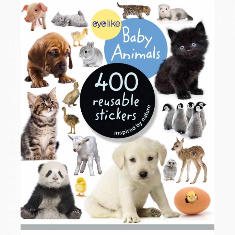 Eyelike Baby Animals: 400 Reusable Stickers