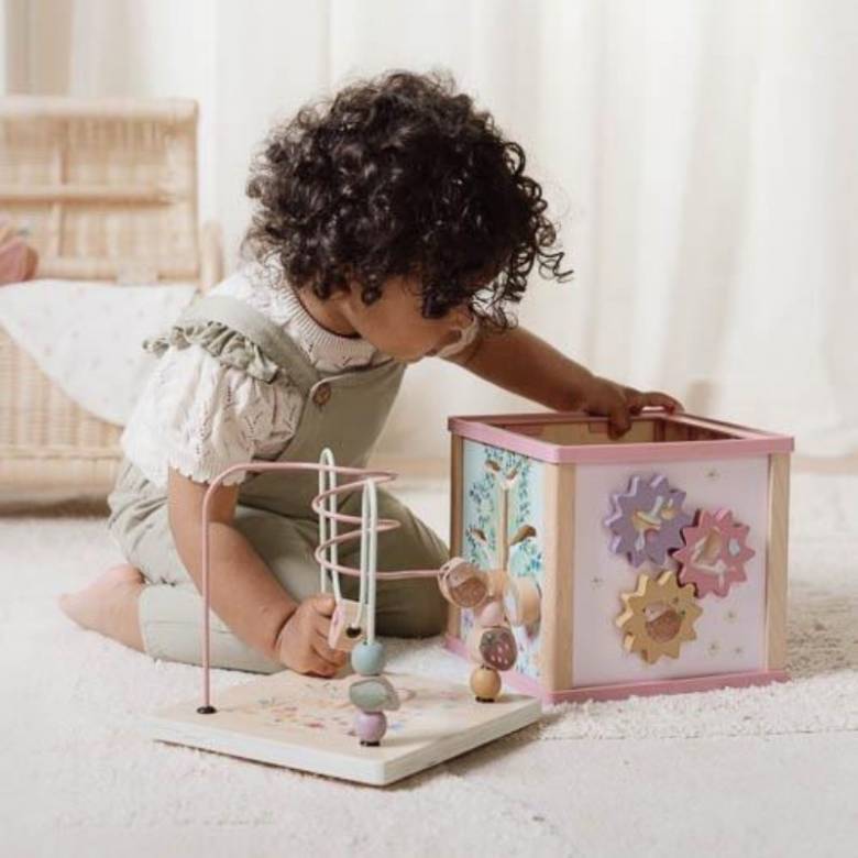 Fairy Garden Wooden Activity Cube By Little Dutch 18m+