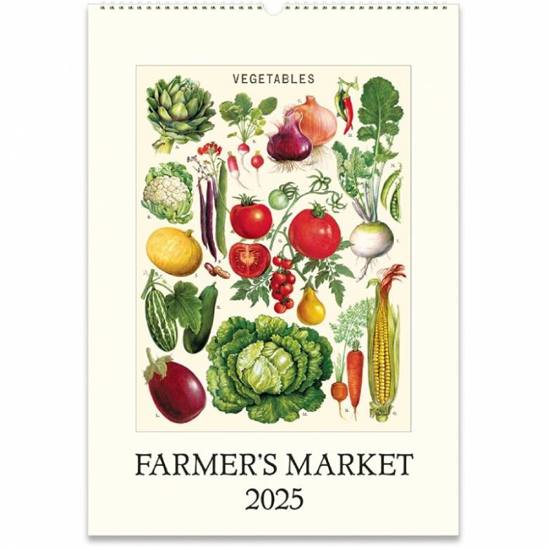 Farmer's Market Wall Calendar By Cavallini 2025