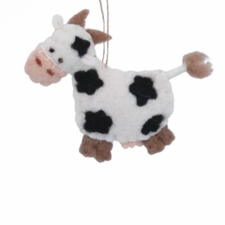 Felt Farm Animal Hanging Christmas Decoration