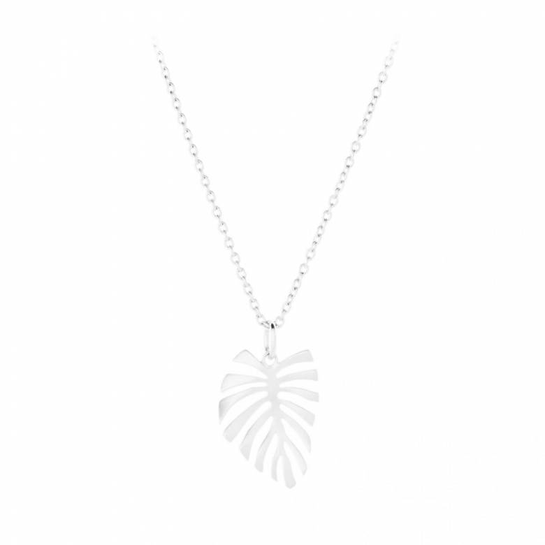 Fern Leaf Necklace In Silver By Pernille Corydon