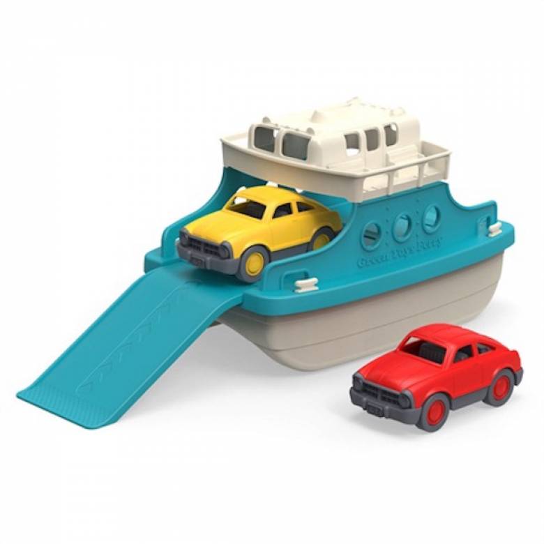 Blue Ferry Boat With Cars Toy By Green Toys 3+