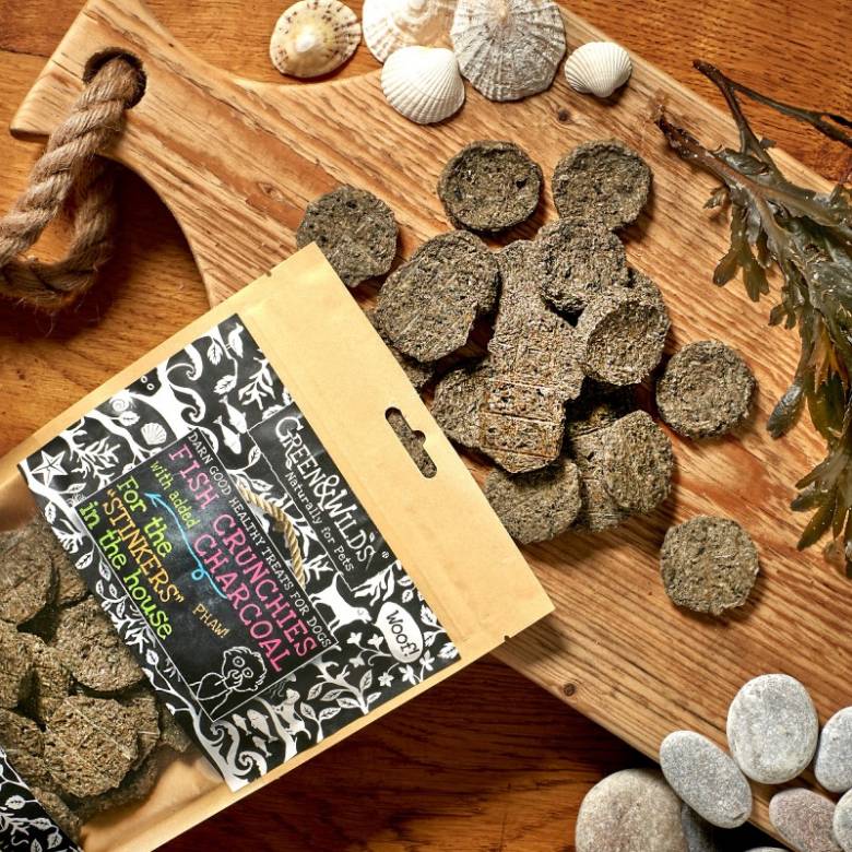 Fish Crunchies With Charcoal Dog Treats 100g