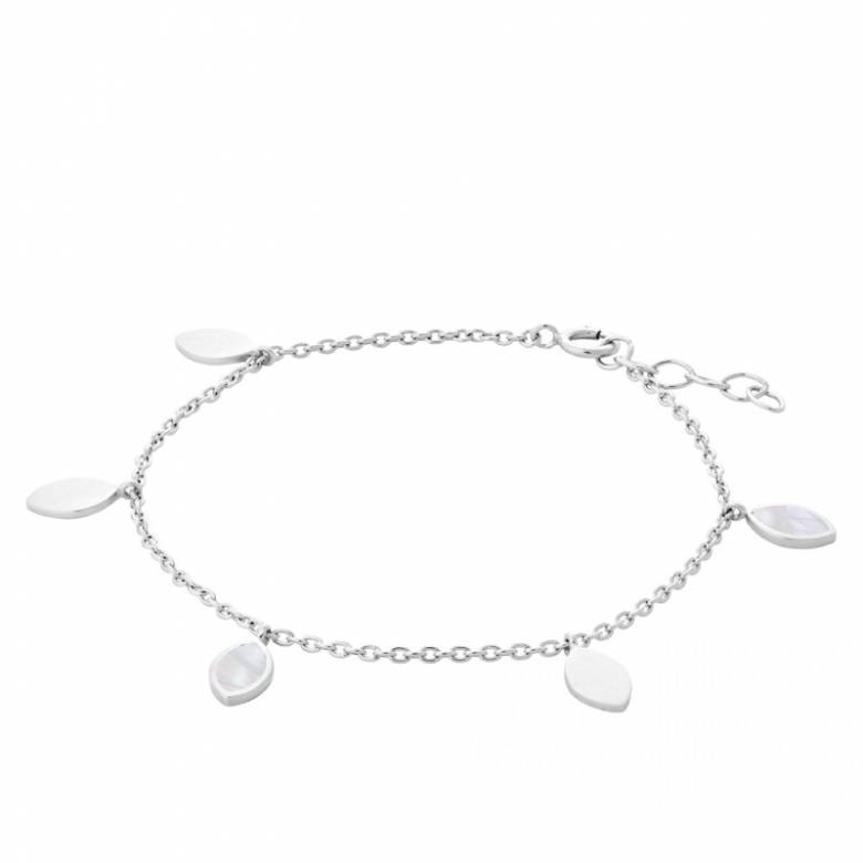 Flake Bracelet In Silver By Pernille Corydon