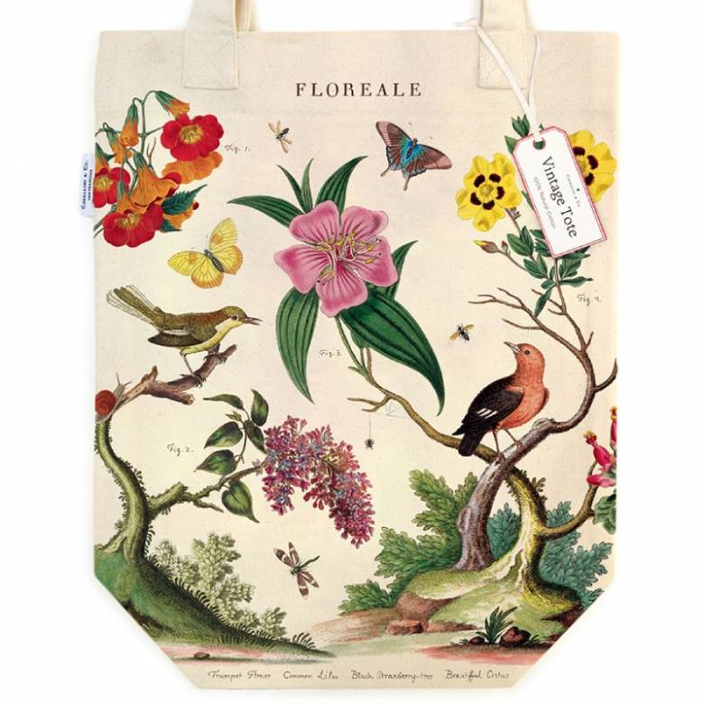 Floreale - Cotton Tote Bag By Cavallini