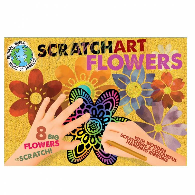 Flowers Scratch Art Set 3+