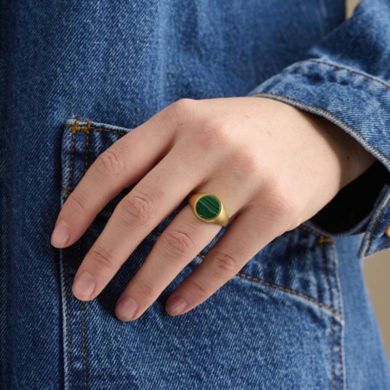 Forest Signet Ring In Gold S52 By Pernille Corydon