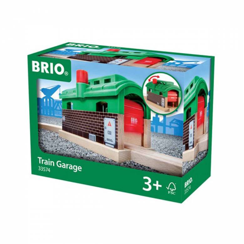 Train Garage BRIO Wooden Railway Age 3+