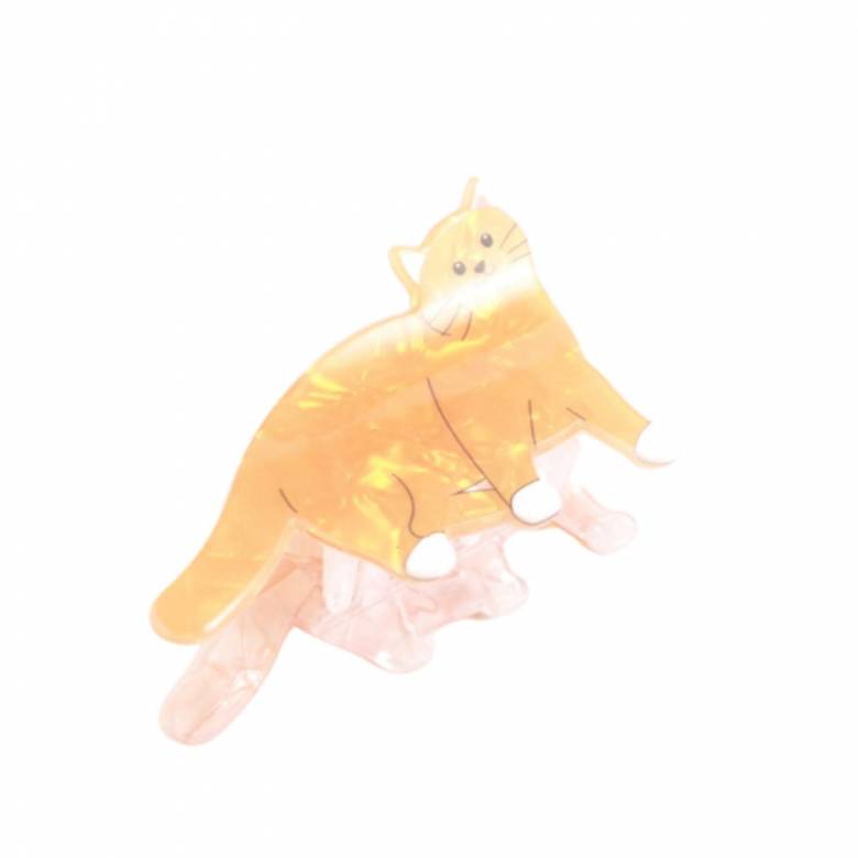 Ginger Cat - Large Single Claw Hair Clip