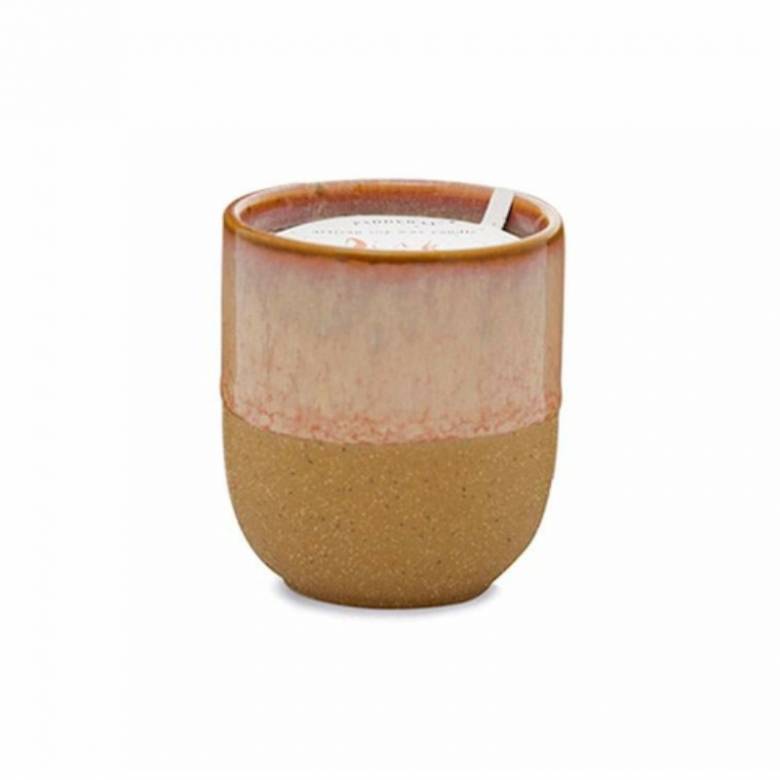Glazed Ceramic Pot With Soy Candle - Pink Opal & Persimmon 99g