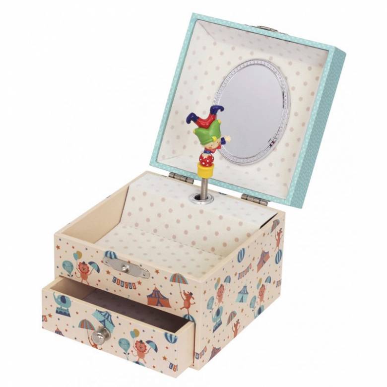 Glow In The Dark Circus Musical Jewellery Box With Drawer 3+
