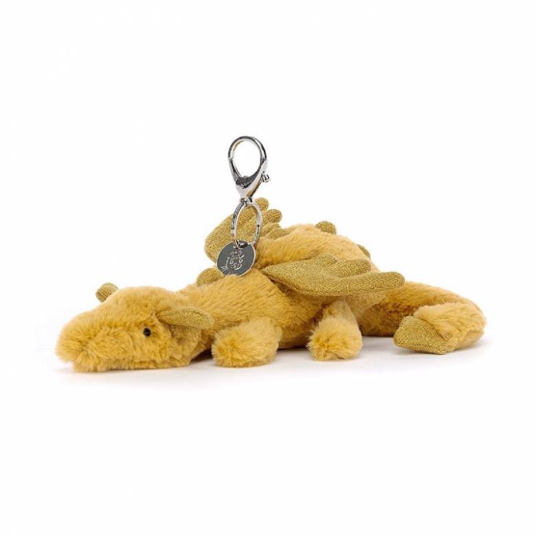 Golden Dragon Bag Charm By Jellycat 3+